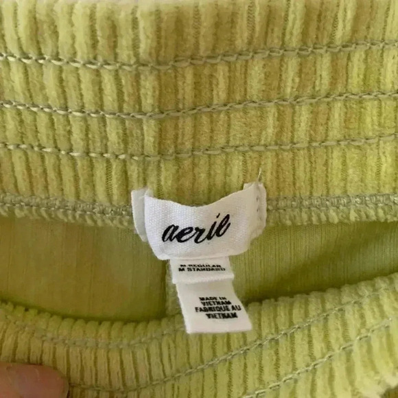 AERIE Groove-On Rib Velour Flare Pant - Picture 8 of 8